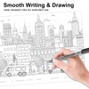 Marte Vanci Black Fineliner Pens, 10 Pack Technical Drawing Pens