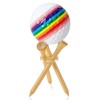 Gemscream 3 Pcs Acrylic Golf Ball Display Holder Tripod Golf