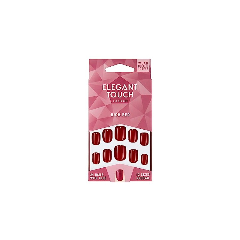 Elegant Touch Core Colour Nails Rich Red