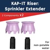 K-IT 1.5 Inch Pop-Up Riser Extension Purple 2 Pack, No-Dig