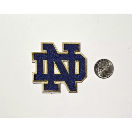 Notre Dame Fighting Irish Embroidered Iron On Patch 2.75x2.5" College