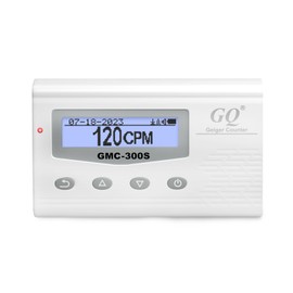 Bundle of 1 GQ GMC-300S Geiger Counter Nuclear Radiation Detector Beta Gamma X-ray Handheld Dosimeter Radiation Monitor Meter USA Product and United Nuclear Geiger Counter Test Card