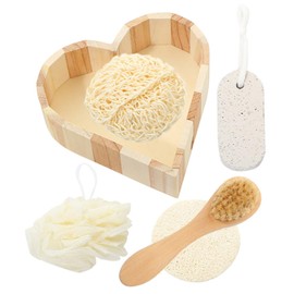 IWOWHERO 1set Body Scrubber Kit Bathing Supplies Pumice Stone and Twine Materials for Comfortable Foot Cleaning for Gifting and Relaxation