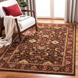 SAFAVIEH Mahal Collection MAH693T Traditional Oriental Non-Shedding Living Room Bedroom Accent Area Rug, 3' x 5', Brown / Beige
