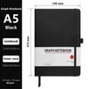 HIJYOO A5 Graph Paper Notebook, Squared Notebook 200 Pages A5