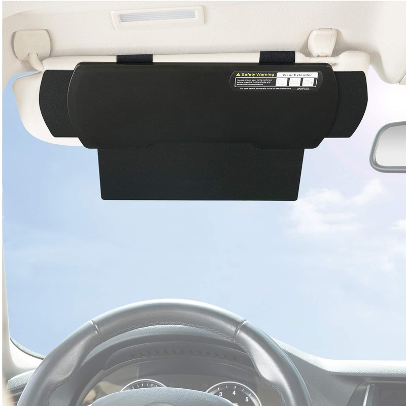WANPOOL Car Visor Sunshade Extender, Window Shade, Anti-Glare Sun Blocker