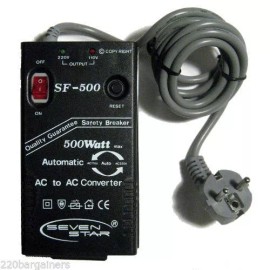 Seven Star SF-500 110 220 Volt 500 Watt Automatic AC Voltage Converter 110v 220v 240 Volt