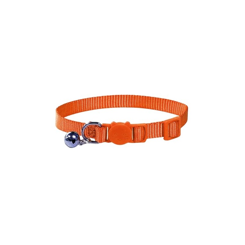 Vibrant Soft Nylon Kitten/Cat Collar with Bell and Safety Release