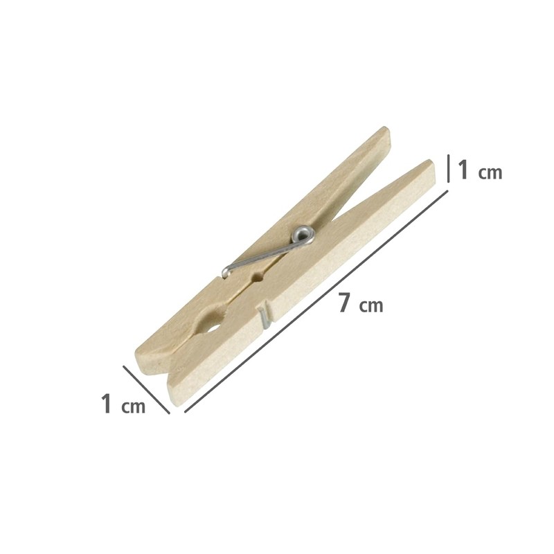 Mini Wooden Clips for Arts and Crafts, Pack of 50,