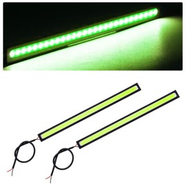 Led Strip Lights for Car，Daytime Running Light Strip for Cars，Decorative Light Bar Super Bright 12V，17cm IP68 Waterproof，Car Interior Exterior LED Strip lamp for Cars,SUVs,Trucks(Green)