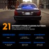 Xprite 31.5 Inch Blue LED Traffic Advisor Strobe Light Bar,