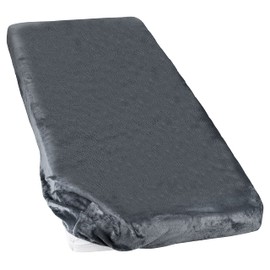 Moon Cashmere Touch Fitted Sheet Approx. 100 x 200 cm with Super Soft Surface Anthracite