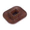 Walnut, Flat Cap for Composite Fence Post of Plastic Eco