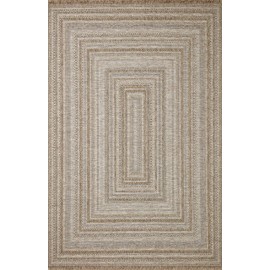 Loloi Dawn Collection Indoor/Outdoor DAW-01 Natural 6'-4" x 9'-2" Area Rug