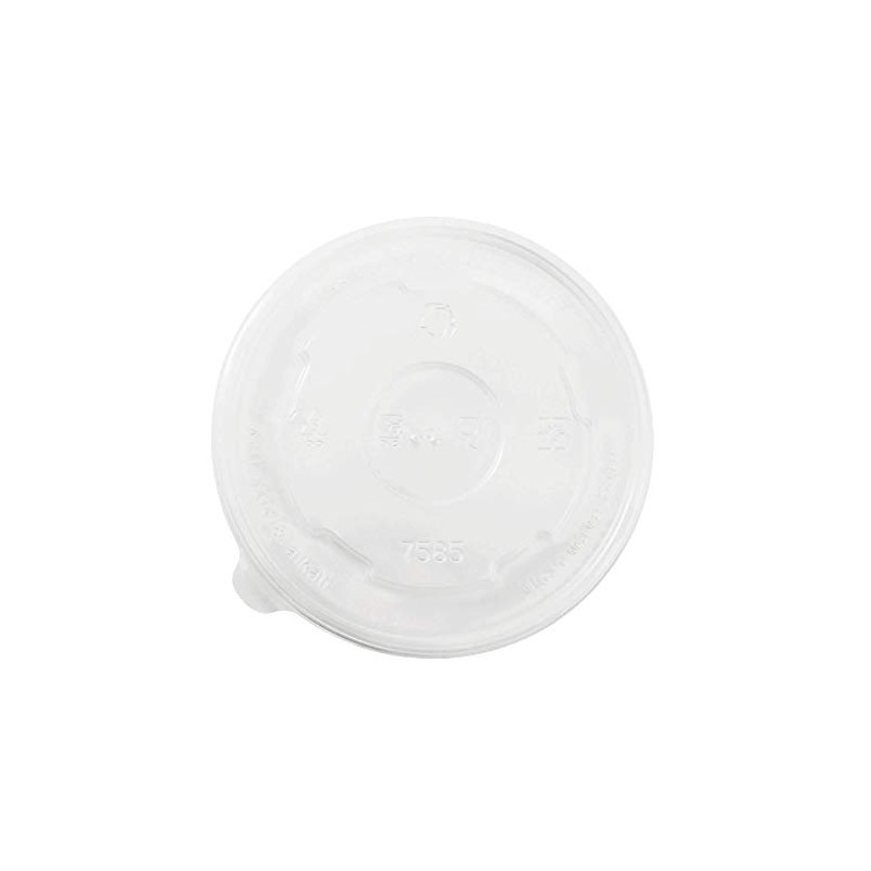 Karat C-KDL127-PP 20 oz PP Food Container Flat Lids (Case