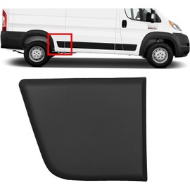 MJD AUTO PARTS for RAM PROMASTER 2019-2025 Right Passenger Side Trim MOLDING Cover Black (Quarter Panel Short Wheel Base)