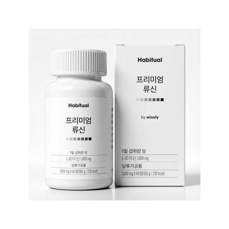 프리미엄 류신 단백질 보충제 루신 뉴신 타블렛 60정 Premium Leucine