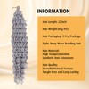 Orientfashion 30Inch Human Braiding Hair for Boho Braids, Deep Wave
