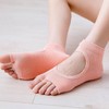 2-Pair Premium Non-Slip Toe Socks