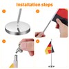 HANABASS Flag Holder, Flagpole Flag Stand, Flag Base, Mini Flag