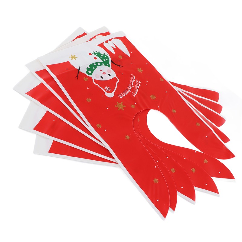 100Pcs Christmas Gift Bag Cute Food Grade Eco Friendly Reusable