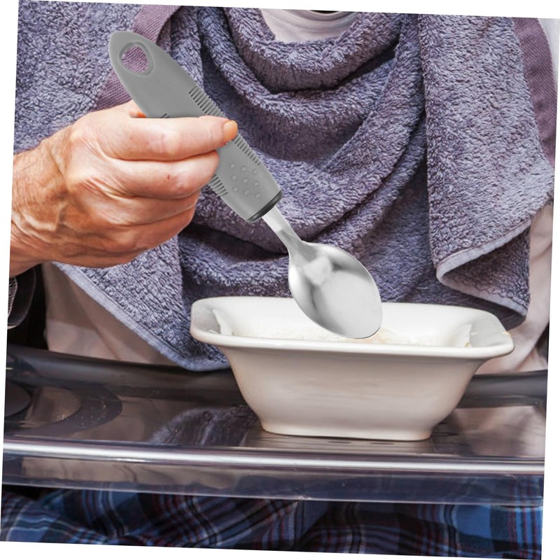 ORFOFE Adaptive Utensils Set for Elderly Tremble Tableware for Disabled