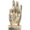 Pssopp Finger Statue Gesture Sculpture Resin Finger Statue Hand Gesture