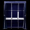 Design Portable Closet Wardrobe Clothes Rack Storage Organizer Shelf Black