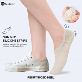 YouShow Womens Socks Size 6-8 Uk Multipack Trainer Socks Mens 6-11 Skin Coloured Ankle Socks Women Cotton Invisible Socks Seamless No Show Casual Boat Socks 10 Pairs Low Cut Sport Socks Men