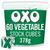 OXO 60 Full-Bodied Flavour Vegetable Stock Cubes, 378 g (Pack