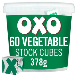 OXO 60 Full-Bodied Flavour Vegetable Stock Cubes, 378 g (Pack of 1)