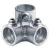 eoere 4 PCS Galvanized Pipe Fittings, Side Outlet Elbow 1"