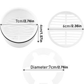 Hair Strainer Immersion Pipe for Shower Drain Fitting Set, Compatible with Drain Fitting. 6960, 6963, 6961, 6962, Drain Fitting Hair Strainer for Shower Replacement, Hair Filter Strainer Insert,