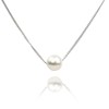 Seashore Uwajima Akoya Pearl, Women's Single Grain Pearl Necklace, White,