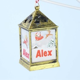 Mulberry Studios Starlight Lantern Christmas Tree Hanger Names A-G Alex