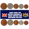 United Kingdom 5 Mixed Coins | 1/2 Penny to Sixpence