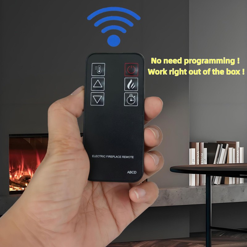 Replacement Remote Control for Whalen Combination Electric Fireplace Heater FP261A