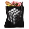 Magic Cube 3D Wireframe - Vintage Magic Cube Lover Tote