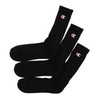 Champion CMSCY002/CMSCH002 Men's High Socks, Plain Socks, 3-Pair Set, Half