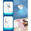 AICase Stand Fan,Folding Portable Telescopic Floor/USB Desk Fan with 10800mAh