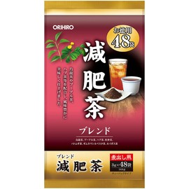 Orihiro Composting Tea, 0.1 oz (3 g) x 48 Bags, Du Chung Tea, Pu'er Tea, Gymnema Tea