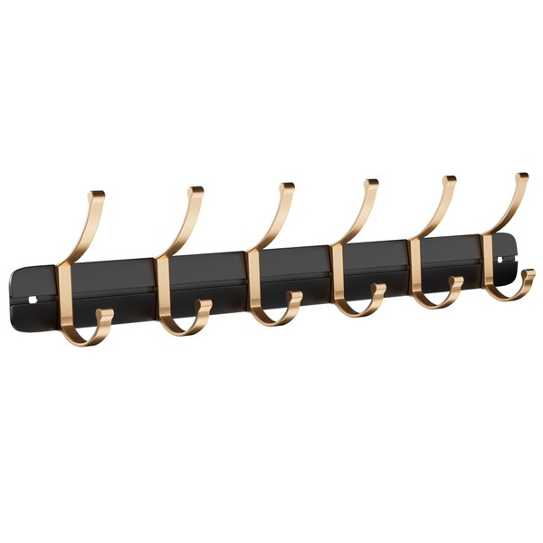 Fayleeko Key Holder for Wall, 13.78 Inch Self-Adhesive Entryway Coat