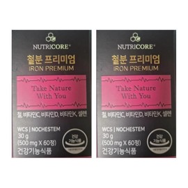 Nutricore Iron Nutricore Men Women Iron Supplement Rich Foods 60 Tablets 2 DJ / 뉴트리코어 철분 뉴트리코아 남성 여성 철분제 많은 음식 60정 2개 DJ