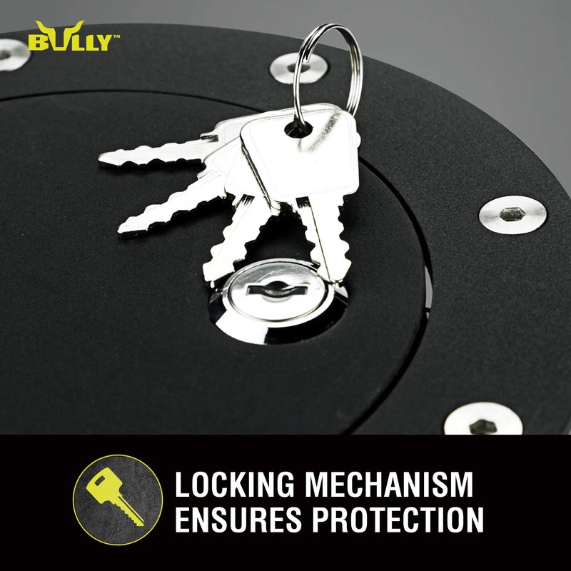 Bully BBS-1213CK - Puerta de Combustible de Aluminio con Cerradura