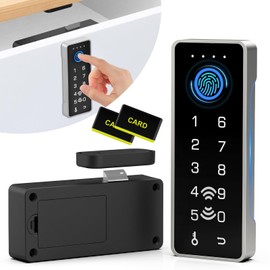 Eseesmart Smart Cabinet Lock, Magnetic Digital Electronic RFID Keyless Bluetooth Child Safety Baby Proofing Safe Drawer Locks for Adults Cupboard Closet Liquor File Dresser Desk