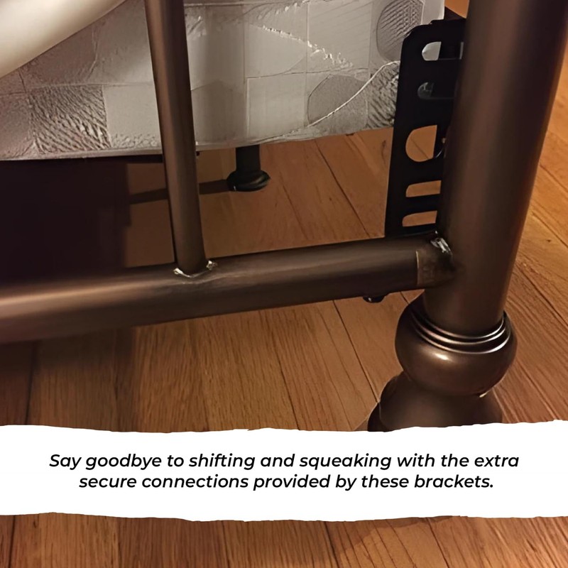 Kings Brand Furniture Bed Frame Footboard Extension Brackets Set of