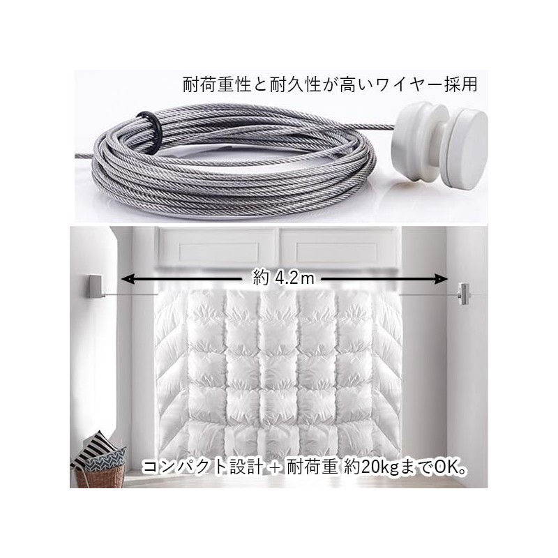 Remarks Japan Indoor Clothes Drying Wire, Room Drying, Clothesline Wire,