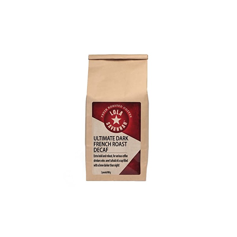 Lola Savannah Ultimate Dark French Roast Whole Bean Decaf Coffee,