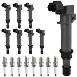 HYR Set of 8 Ignition Coil Pack and Iridium Spark Plugs Fit for Dodge 4.7 V8, 2002-2007 Ram 1500, 2000-2007 Dakota Durango, 1999-2007 Grand Cherokee Replaces UF270
