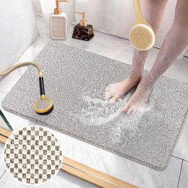Loofah Mats for Shower, Non Slip | Quick Drying | Soft on Your Feet | Soft Textured Shower Mat Bath Mat Bathtub Mat Massage Mat Loofah Mat for Bathroom,Shower Tub or Wet Areas